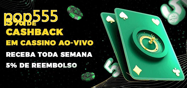 Promoções do cassino ao Vivo pop555